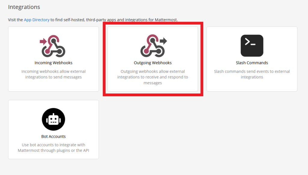 Mattermost Outgoing Webhooks